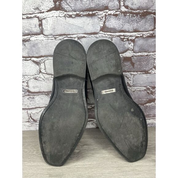 Magnanni Black Leather Buckle Monk Strap Loafers Dress Shoes Men Sz 9.5M US/43EU - Picture 12 of 16